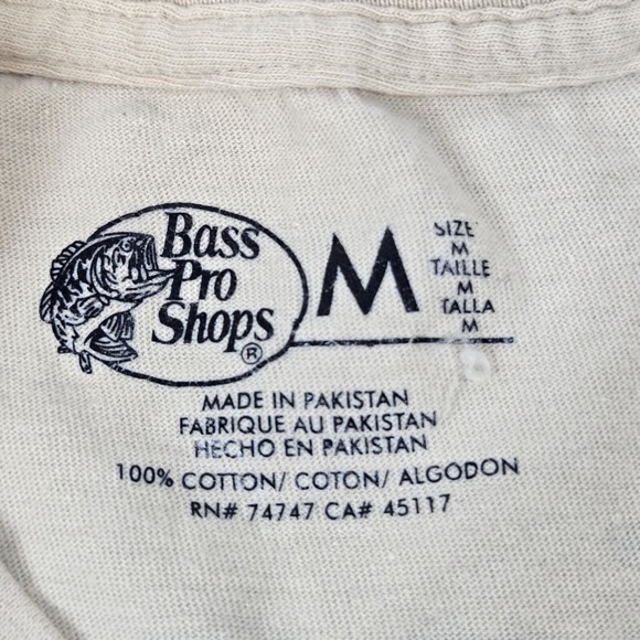 Bass Pro Shops‎ T Shirt Mens M Beige Fishing Definition Funny Short Sleeve - Picture 10 of 16